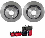 Brembo OE Rear Brake Kit (Prem NAO Ceramic Pads/Prem UV Coat Rotors) - Mercedes by Brembo KT00C00-BRE