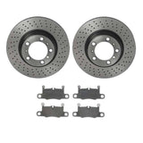 Brembo OE Rear Brake Kit (Prem NAO Ceramic Pads/Prem UV Coat Rotors) - Porsche by Brembo KT00C06-BRE