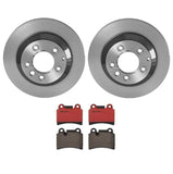 Brembo OE Rear Brake Kit (Prem NAO Ceramic Pads/Prem UV Coat Rotors) - VW by Brembo KT00C28-BRE