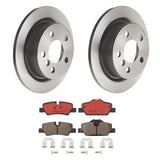 Brembo OE Rear Brake Kit (Prem NAO Ceramic Pads/Prem UV Coat Rotors) - MINI by Brembo KT00C29-BRE
