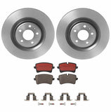 Brembo OE Rear Brake Kit (Prem NAO Ceramic Pads/Prem UV Coat Rotors) - Audi by Brembo KT00C30-BRE
