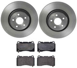 Brembo OE Front Brake Kit (Prem LowMet Pads/Prem UV Coat Rotors) - Audi by Brembo KT04190-BRE