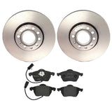 Brembo OE Front Brake Kit (Prem LowMet Pads/Prem UV Coat Rotors) - VW/Audi by Brembo KT04201-BRE