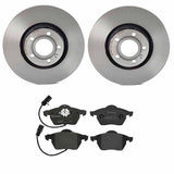 Brembo OE Front Brake Kit (Prem LowMet Pads/Prem UV Coat Rotors) - VW/Audi by Brembo KT04203-BRE