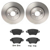 Brembo OE Rear Brake Kit (Prem LowMet Pads/Prem UV Coat Rotors) - 02-05 Jaguar X-Type by Brembo KT04209-BRE