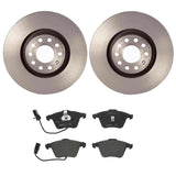 Brembo OE Front Brake Kit (LowMet Brake Pads/Prem UV Coat Rotors) - Audi by Brembo KT04234-BRE