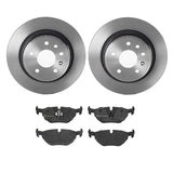 Brembo OE Rear Brake Kit (Prem LowMet Pads/Prem UV Coat Rotors) - 1999 BMW 318ti/97-02 Z3/99-09 Saab 9-5 by Brembo KT04298-BRE