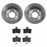 Brembo OE Rear Brake Kit (Prem NAO Ceramic Pads/Prem UV Coat Rotors) - Audi by Brembo KT04325-BRE
