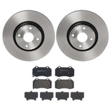 Brembo OE Front Brake Kit (Prem LowMet Pads/Prem UV Coat Rotors) - 16-19 Mazda MX-5 Miata by Brembo KT04333-BRE