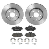 Brembo OE Front Brake Kit (Prem LowMet Pads/Prem UV Coat Rotors) - 14-20 BMW i3/18-20 i3s by Brembo KT04352-BRE