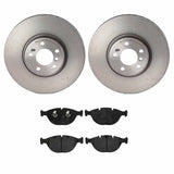 Brembo OE Front Brake Kit (Prem LowMet Pads/Prem UV Coat Rotors) - BMW by Brembo KT04383-BRE