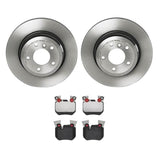 Brembo OE Rear Brake Kit (Prem LowMet Pads/Prem UV Coat Rotors) - BMW by Brembo KT04409-BRE