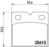 Brembo OE LowMet BrakePads - Audi by Brembo P02001-BRE