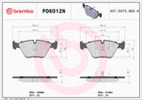 Brembo OE Prem NAO Ceramic Pads (Front) - BMW by Brembo P06012N-BRE