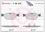 Brembo OE Prem LowMet Pads (Front) - Audi by Brembo P06019-BRE