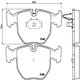 Brembo OE Prem LowMet Pads (Front) - BMW by Brembo P06021-BRE