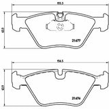 Brembo OE Prem LowMet Pads (Front) - BMW by Brembo P06022-BRE