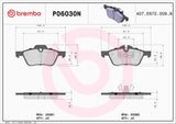 Brembo OE Prem NAO Ceramic Pads (Front) - MINI by Brembo P06030N-BRE