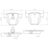 Brembo OE Prem NAO Ceramic Pads (Rear) - BMW by Brembo P06033N-BRE