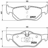 Brembo OE Prem LowMet Pads (Rear) - BMW by Brembo P06038-BRE