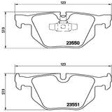 Brembo OE Prem LowMet Pads (Rear) - BMW by Brembo P06039-BRE