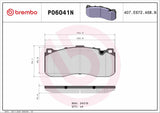 Brembo OE Prem NAO Ceramic Equivalent Pads (Front) - BMW / MINI by Brembo P06041N-BRE