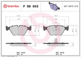 Brembo OE Prem LowMet Pads (Front) - BMW by Brembo P06043-BRE