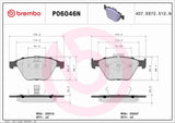 Brembo OE Prem NAO Ceramic Pads (Front) - BMW by Brembo P06046N-BRE