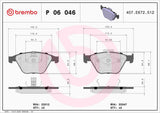 Brembo OE Prem LowMet Pads (Front) - BMW by Brembo P06046-BRE