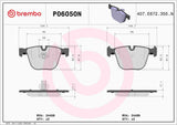 Brembo OE Prem NAO Ceramic Pads (Rear) - BMW by Brembo P06050N-BRE