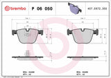 Brembo OE Prem LowMet Pads (Rear) - BMW by Brembo P06050-BRE