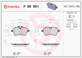 Brembo OE Prem LowMet Pads (Front) - MINI by Brembo P06051-BRE