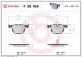 Brembo OE Prem LowMet Pads (Rear) - BMW by Brembo P06056-BRE