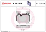Brembo OE Prem LowMet Pads (Rear) - BMW by Brembo P06059-BRE