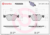 Brembo OE Prem NAO Ceramic Equivalent Pads (Front) - BMW by Brembo P06060N-BRE
