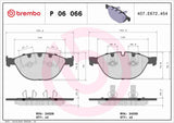 Brembo OE Prem LowMet Equivalent Pads (Front) - BMW by Brembo P06066-BRE
