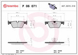 Brembo OE Prem LowMet Pads (Rear) - BMW by Brembo P06071-BRE