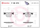 Brembo OE Prem LowMet Pads (Rear) - BMW by Brembo P06072-BRE