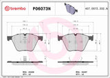 Brembo OE Prem NAO Ceramic Pads (Front) - BMW by Brembo P06073N-BRE
