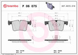 Brembo OE Prem LowMet Pads (Front) - BMW by Brembo P06075-BRE