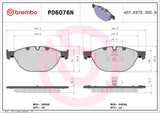 Brembo OE Prem NAO Ceramic Equivalent Pads (Front) - BMW by Brembo P06076N-BRE