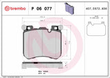 Brembo OE Prem LowMet Pads (Front) - BMW by Brembo P06077-BRE