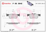 Brembo OE EVPads BrakePads - 14-21 BMW i3/20-22 Mini Cooper by Brembo P06094E-BRE