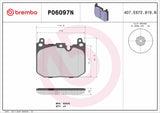 Brembo OE Prem NAO Ceramic Pads (Front) - 20-21 BMW 228i xDrive Gran Coupe by Brembo P06097N-BRE