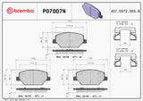 Brembo OE Prem NAO Ceramic Pads (Front) - 16-19 Buick Envision by Brembo P07007N-BRE