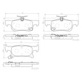 Brembo OE Prem NAO Ceramic Pads (Rear) - 17-18 Buick Envision by Brembo P07011N-BRE