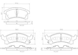 Brembo OE Prem NAO Ceramic Pads (Front) - 90-98 Buick Skylark by Brembo P09012N-BRE