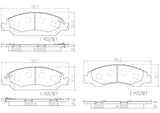 Brembo OE Prem NAO Ceramic Pads (Front) - 08-20 Cadillac/08-14 Suburban 1500 Escalade by Brembo P09015N-BRE