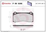 Brembo OE EVPads BrakePads - 17-21 Tesla/2021 Y by Brembo P09028E-BRE