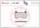 Brembo OE Beyond EV Brake Pads - 17-23 Tesla 3/20-21 Y by Brembo P09029E-BRE